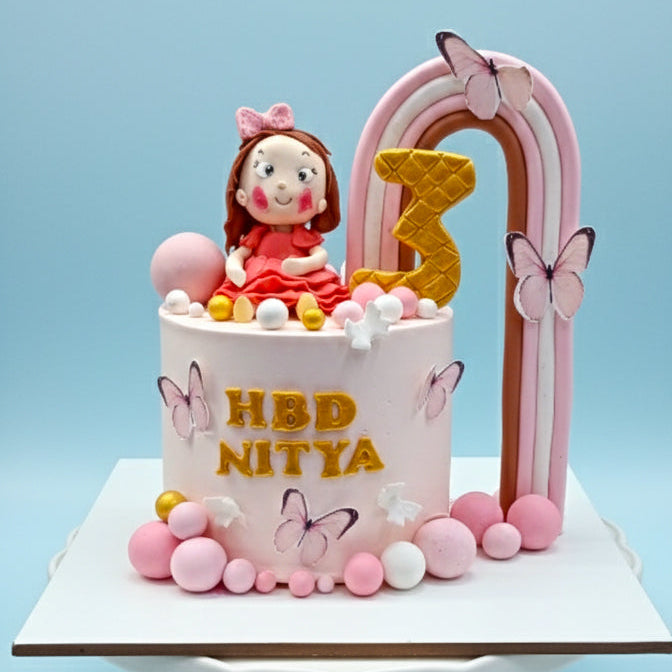 Rainbow Arch Birthday Bliss Cake