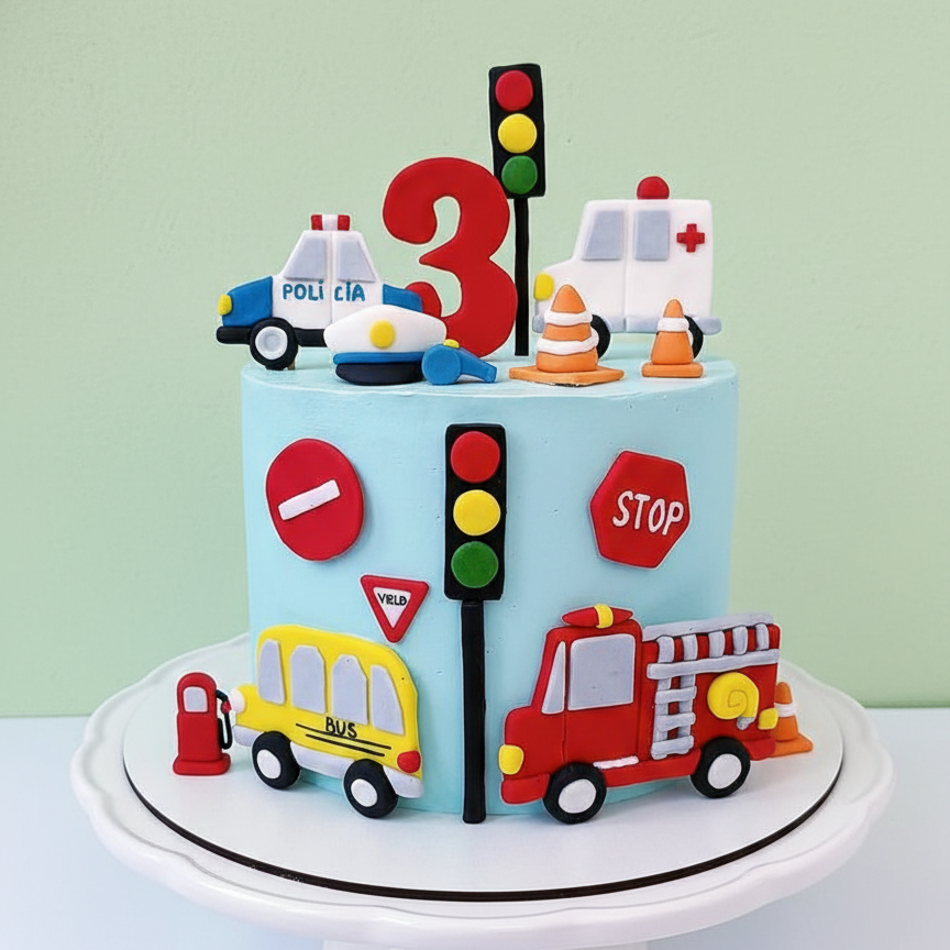Rescue & Road Hero Cake