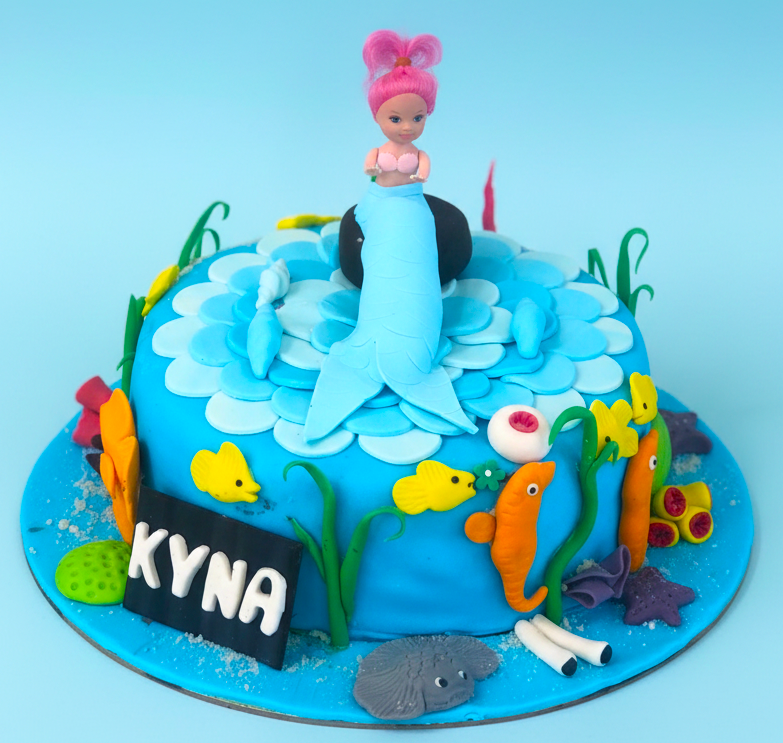Dolphin Ocean Splash Cake