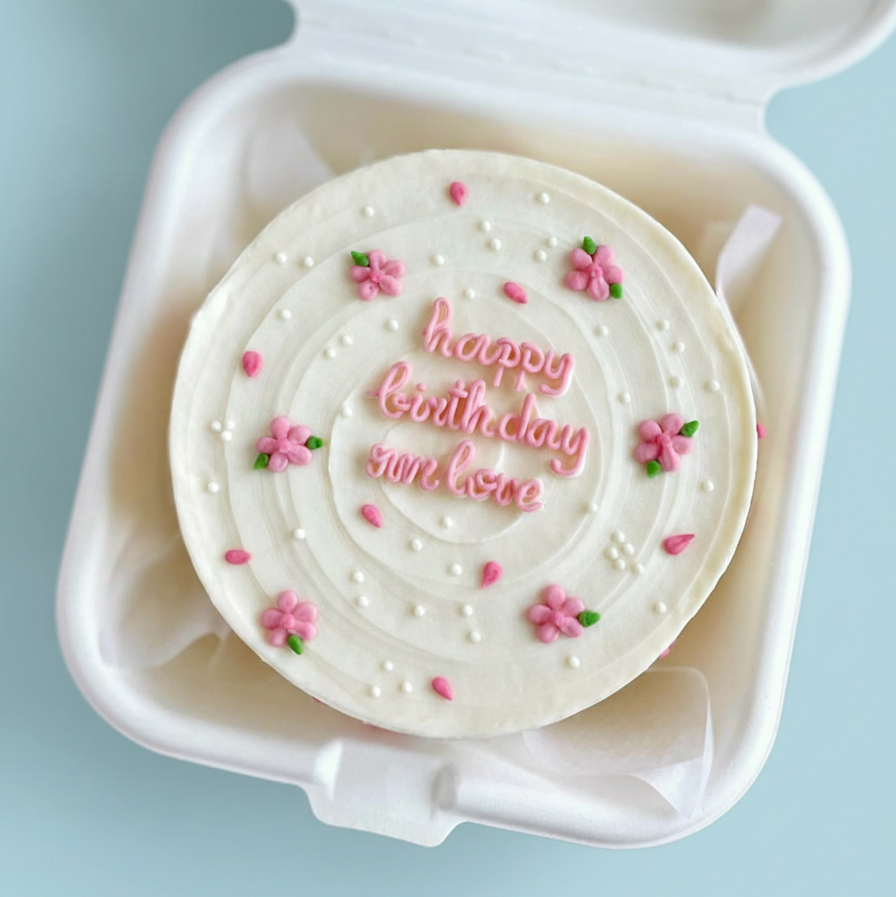 Floral Celebration Bento Cake