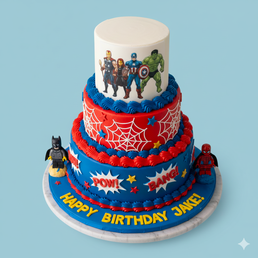 Avengers Battle Cake