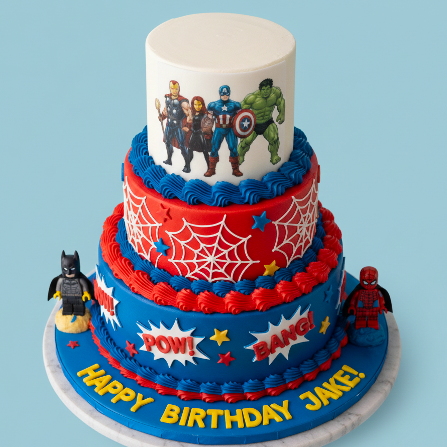 Avengers Battle Cake
