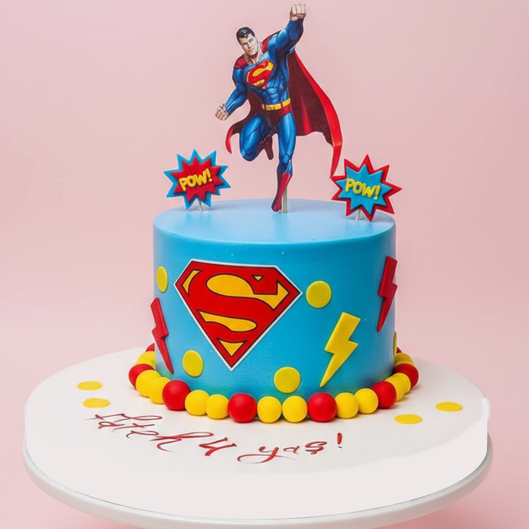 Superhero Power Blast Cake