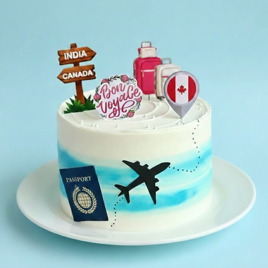 Passport to Adventure Cake