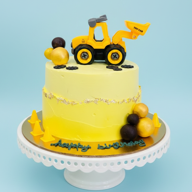 Little Builder Digger Cake