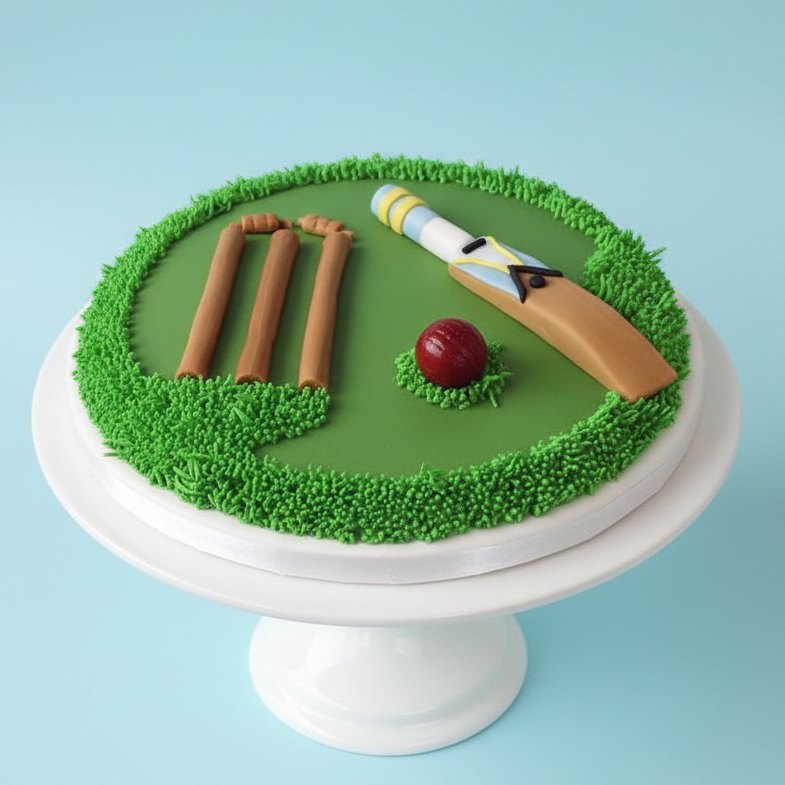 Classic Pitch Cricket Cake