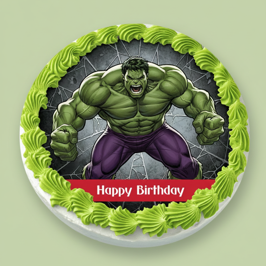 Hulk Rage Cake