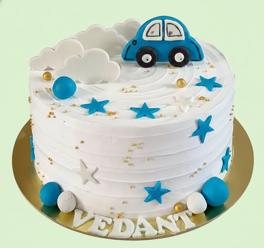 Little Car Adventure Cake