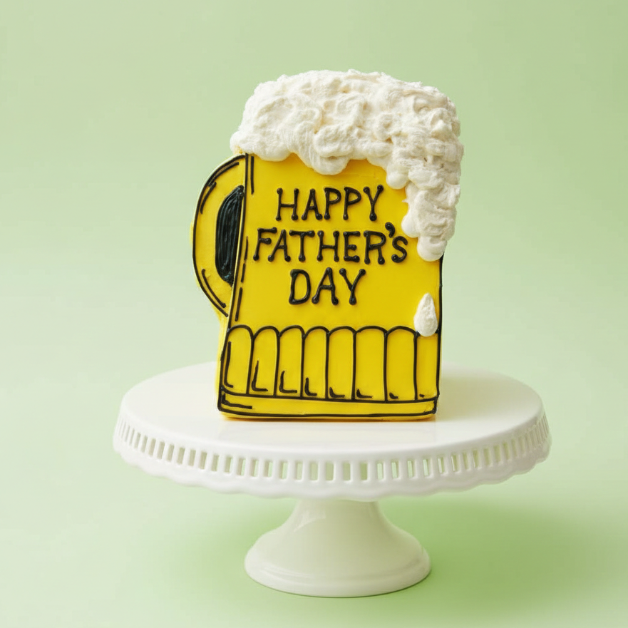 Cheers Dad Beer Mug Cake