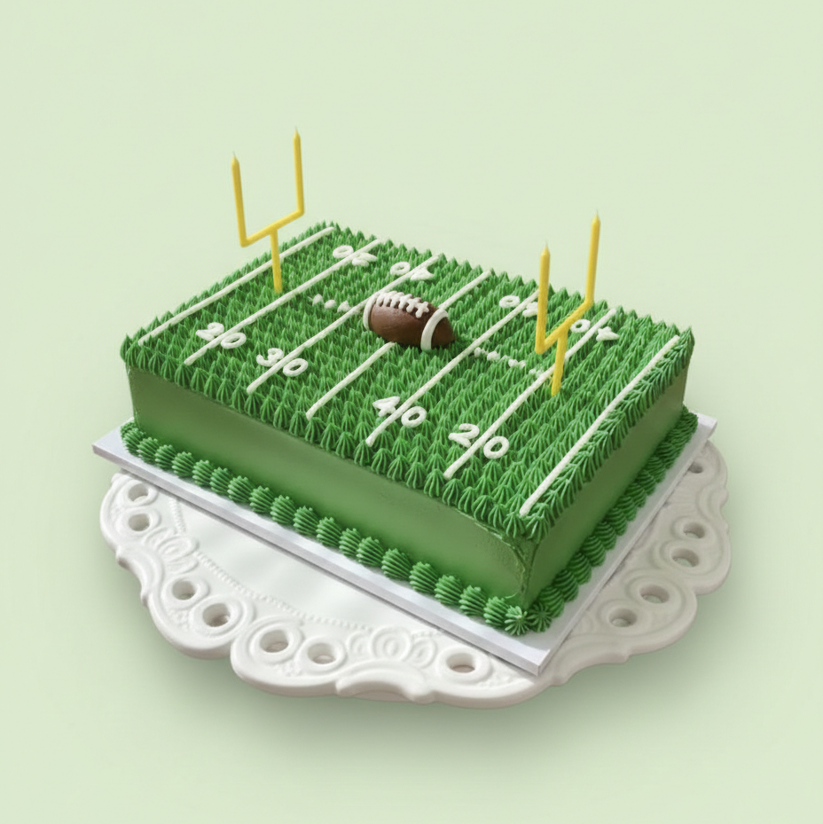 Championship Football Field Cake