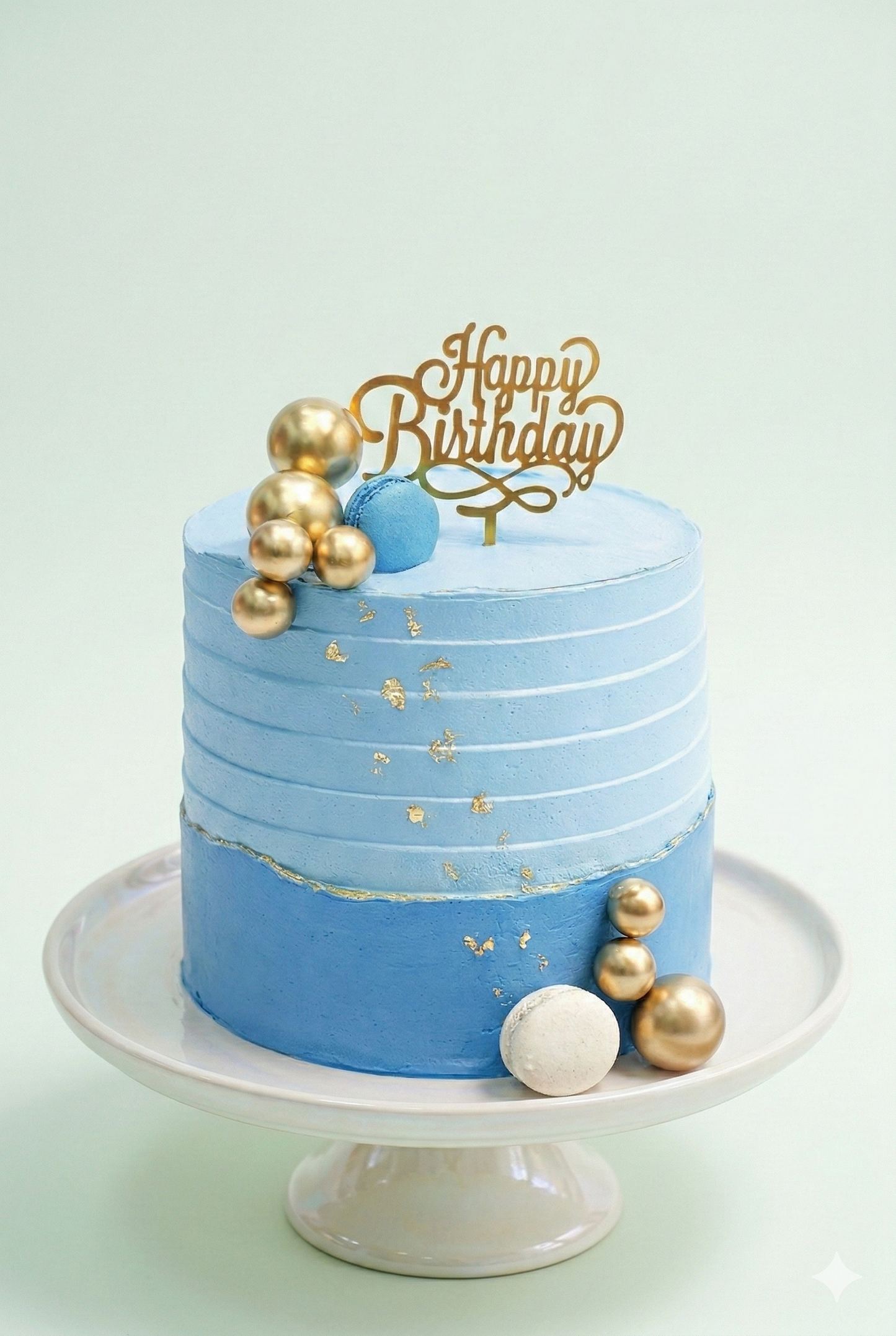 Royal Blue Celebration Cake