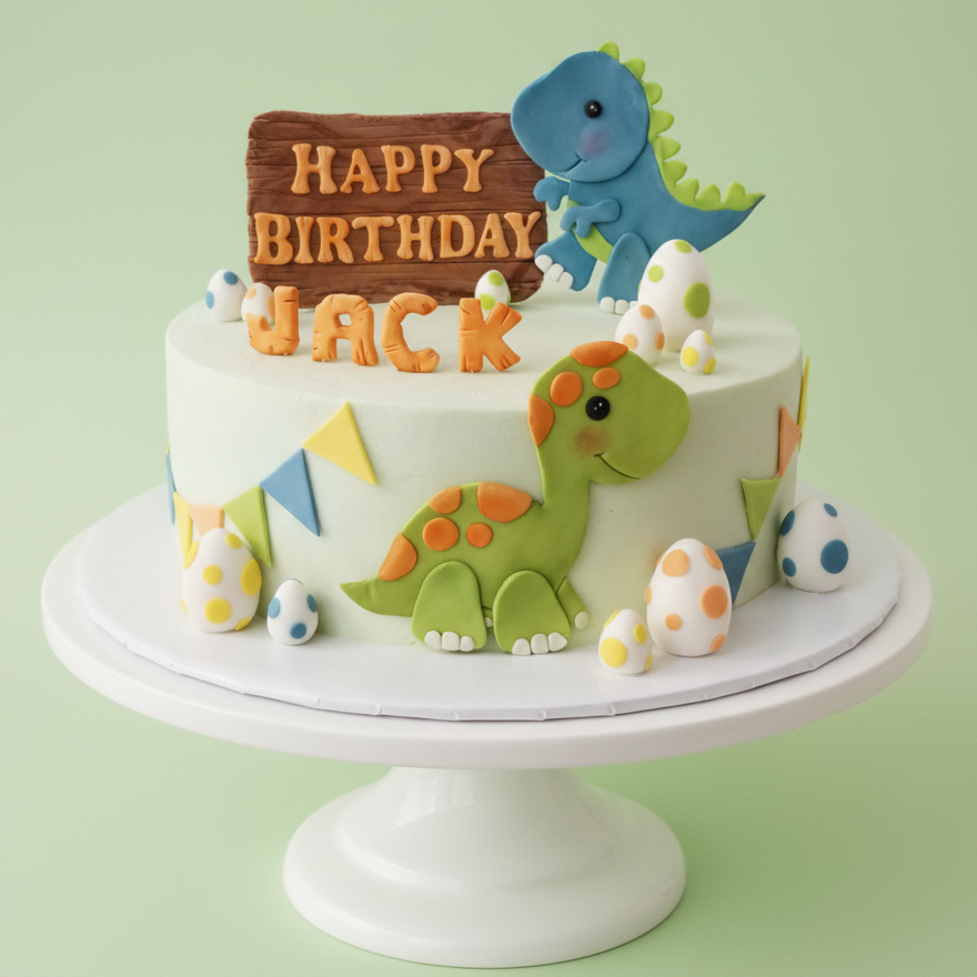 Dino Birthday Party Cake