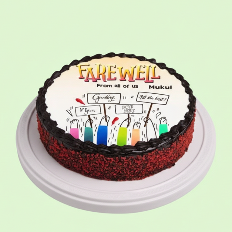 Team Farewell Tribute Cake