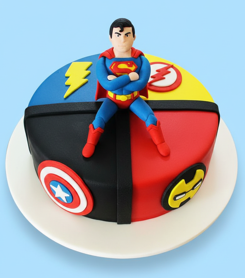 Superhero Finale Cake