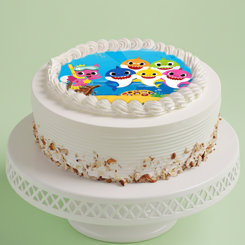 Baby Shark Family Celebration Cake