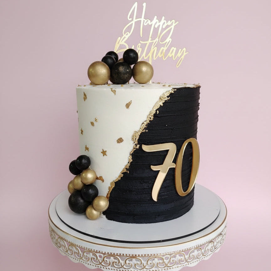 The Midnight & Marble Duo Cake