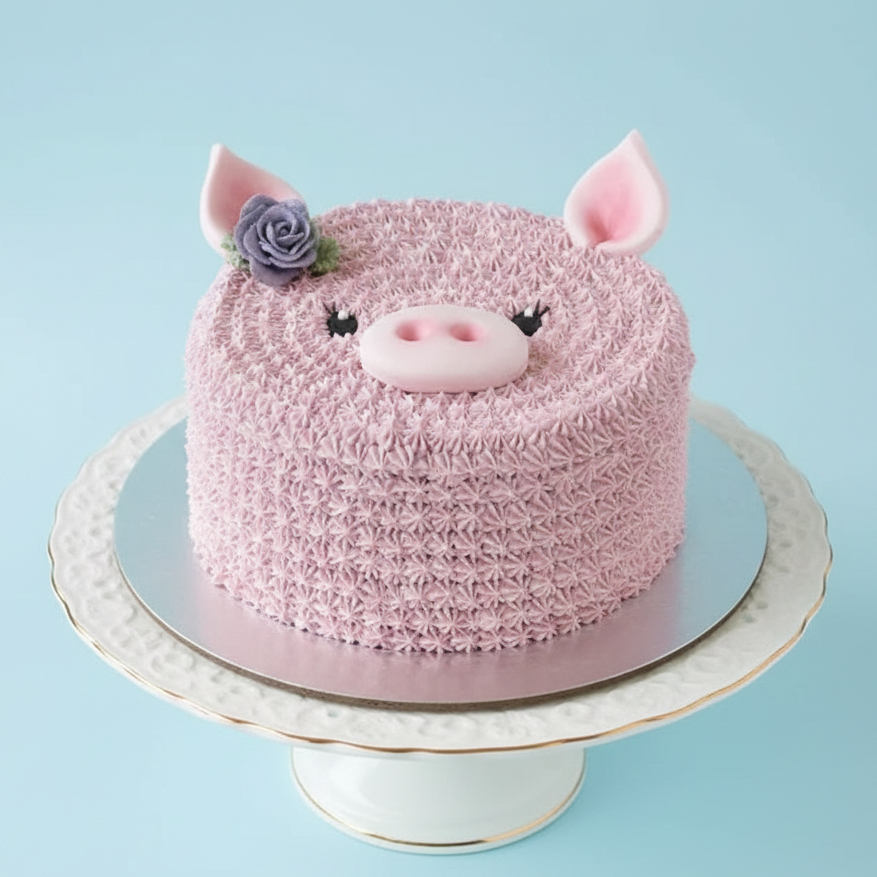 Pretty Piggy Party Cake