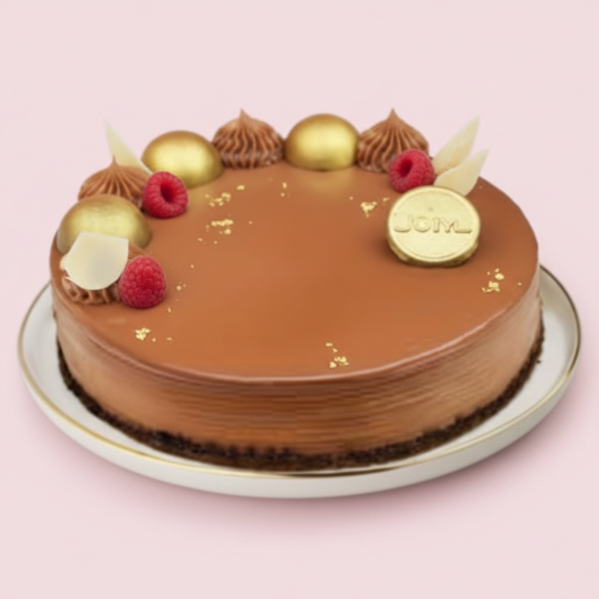 Golden Mocha Praline Cake