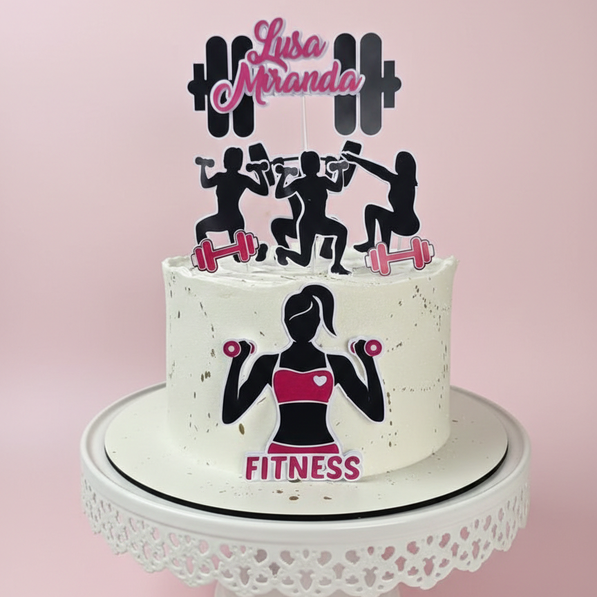 Strong & Fit Workout Cake