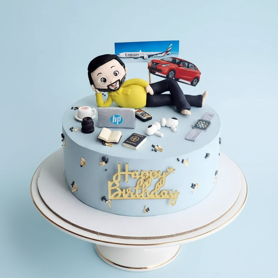 Gamer & Wheels Cake
