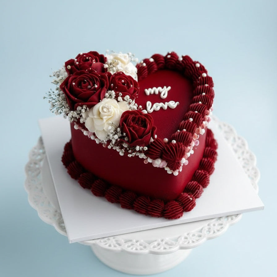 Heart of Love Red Velvet Cake
