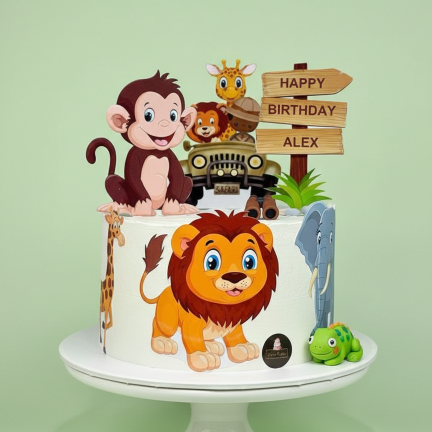The Safari Expedition Cake