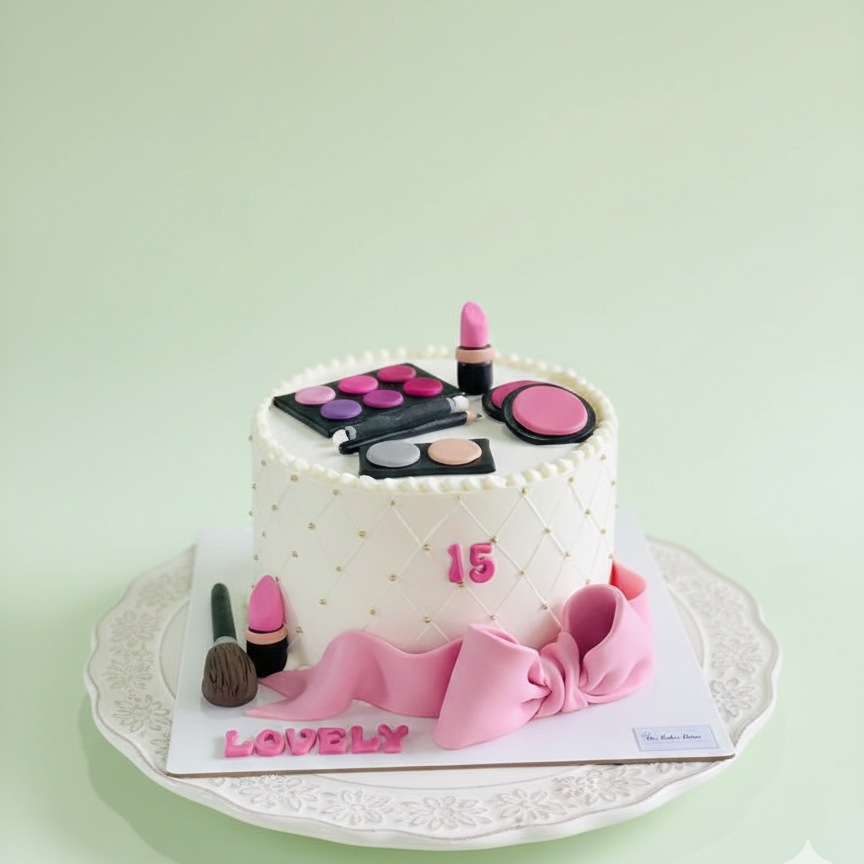 Beauty Essentials Birthday Cake
