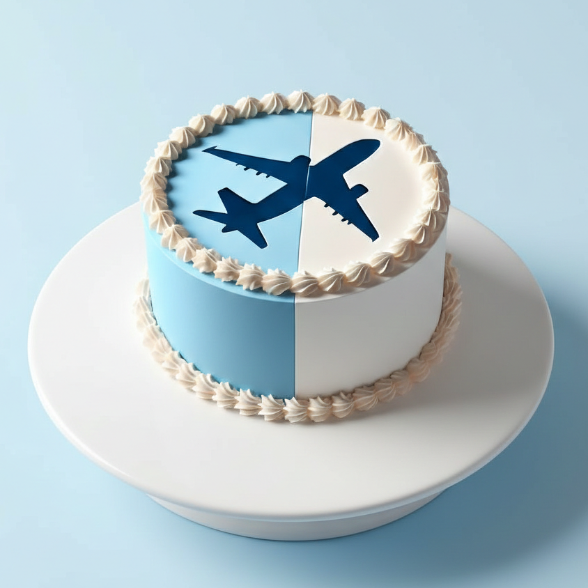 Sky High Flight Celebration Cake