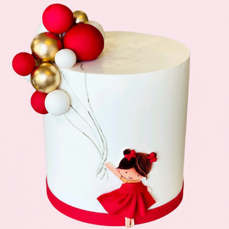 Scarlet Elegance Party Cake