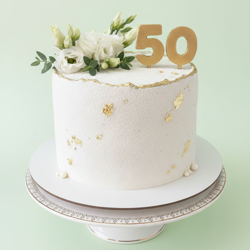 Golden Garden 50 Cake