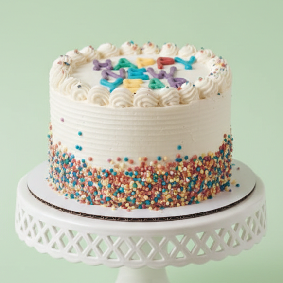 Confetti Joy New Year Cake