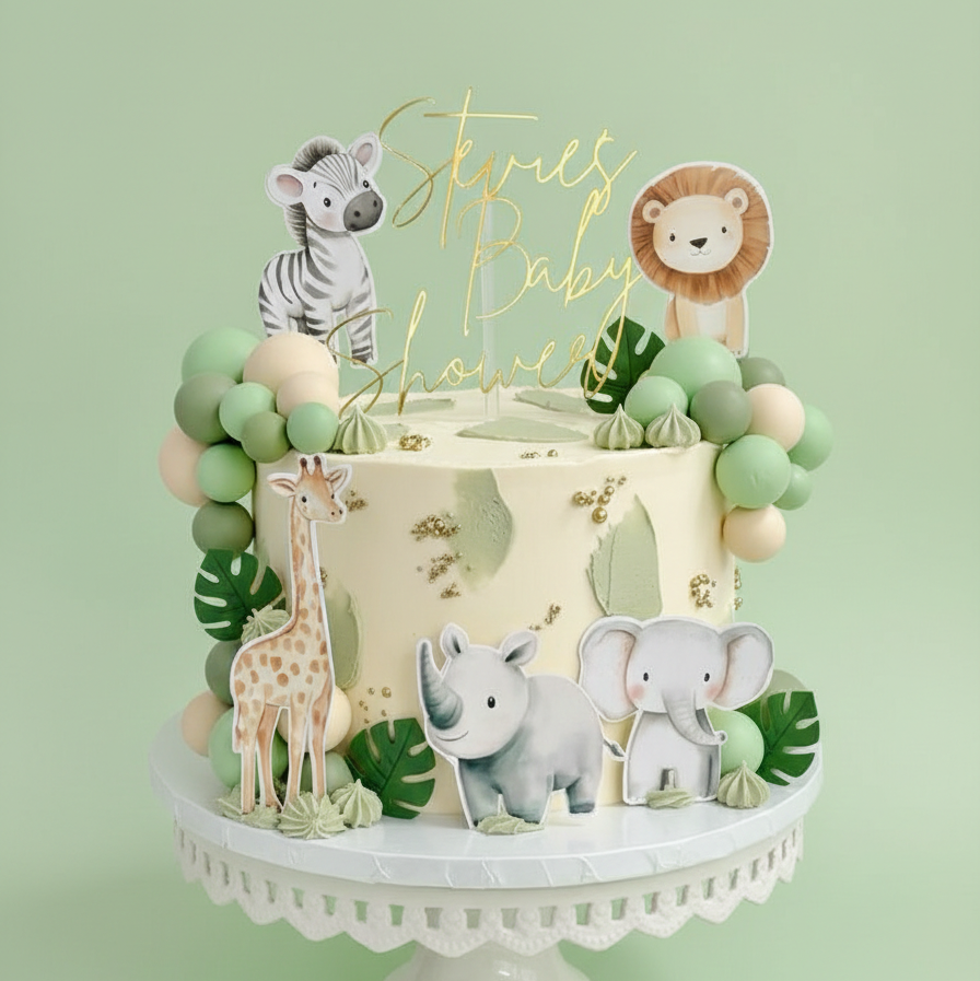 The Sage & Gold Wild One Cake