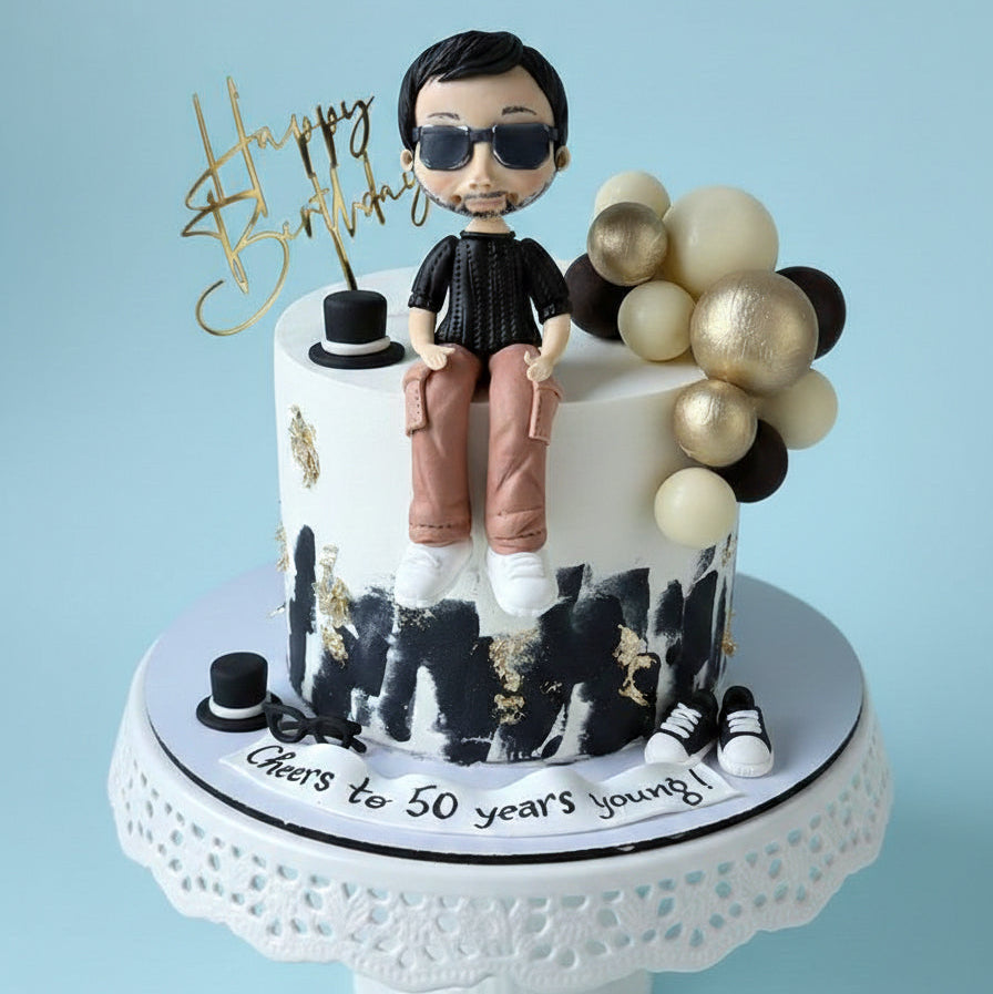 Golden Gentleman Cake
