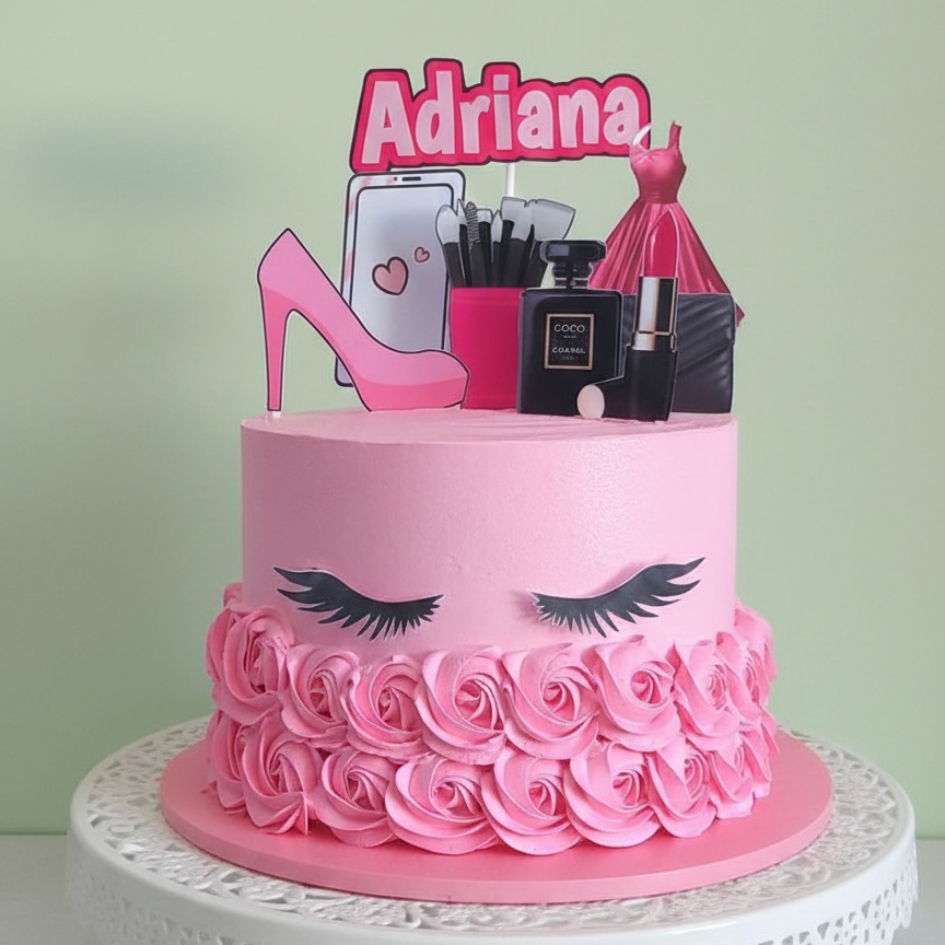 Beauty & Fashion Obsession Cake
