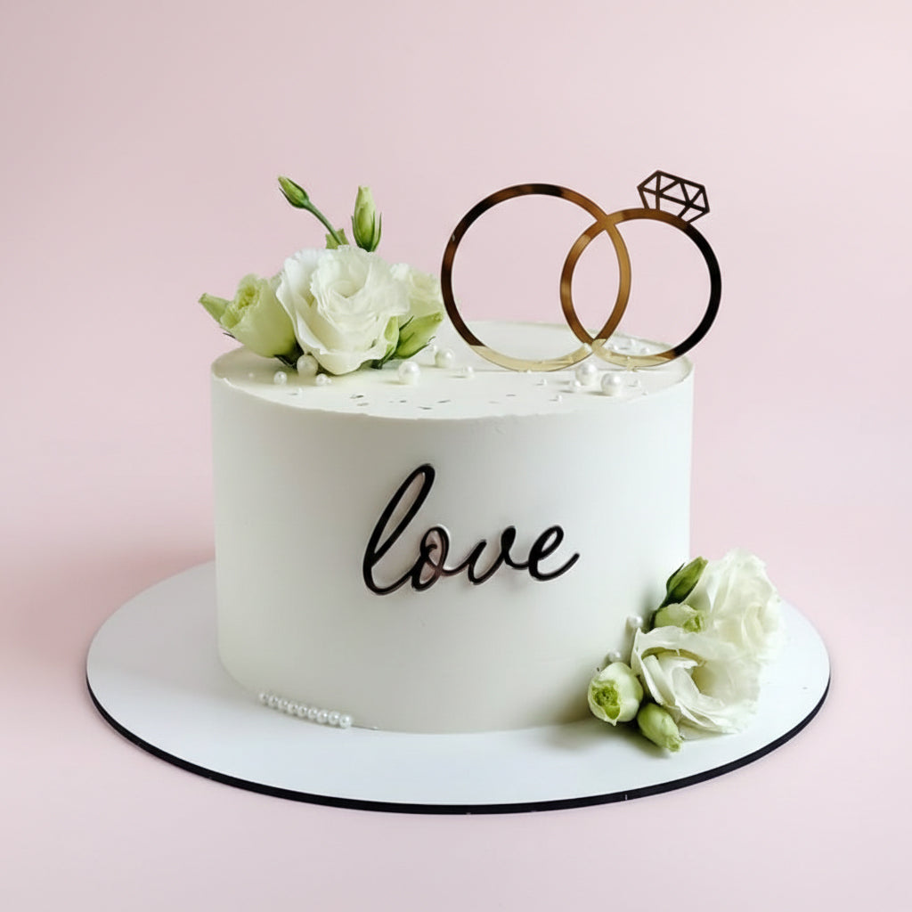 Eternal Love Rings Cake