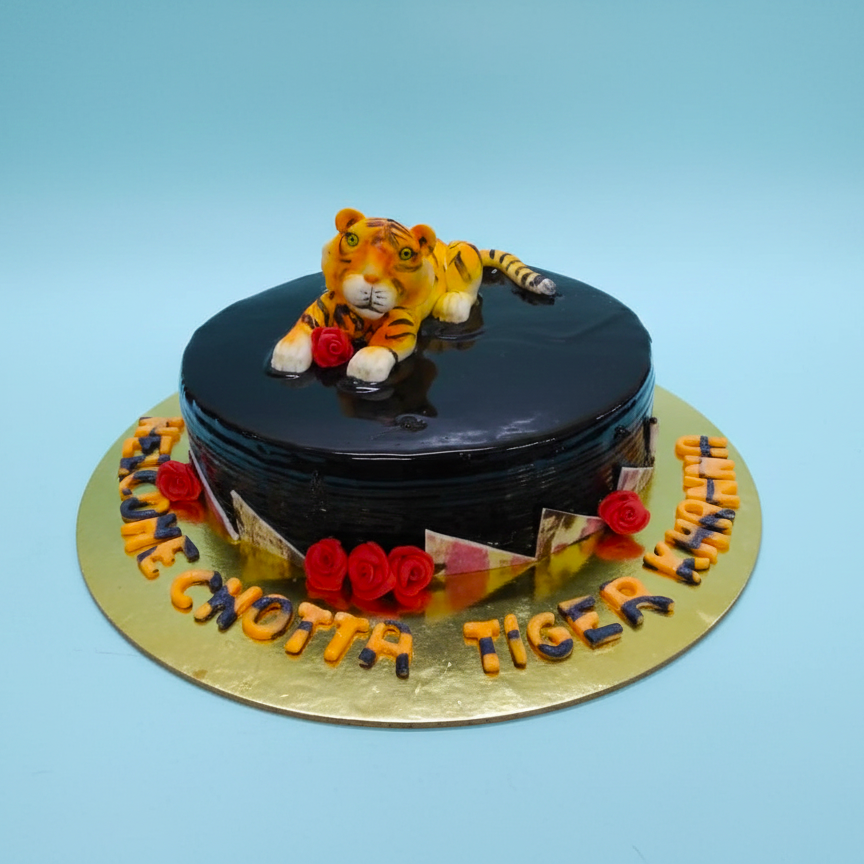 Leopard Luxe Chocolate Cake
