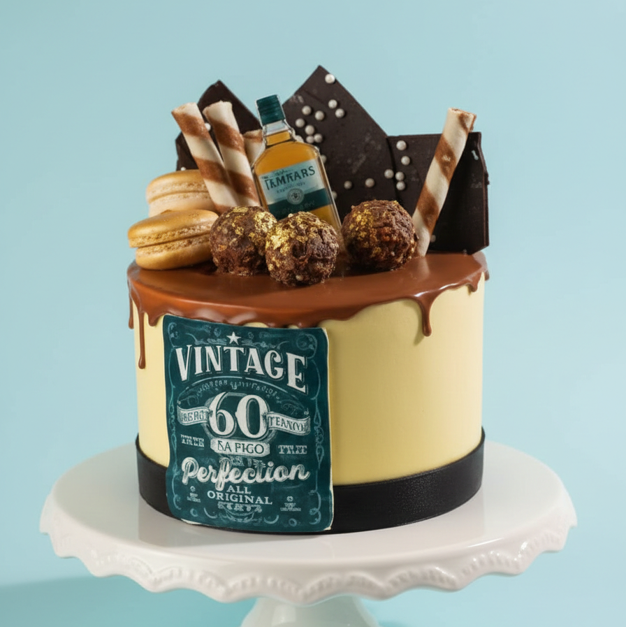 Vintage Liquor Indulgence Cake