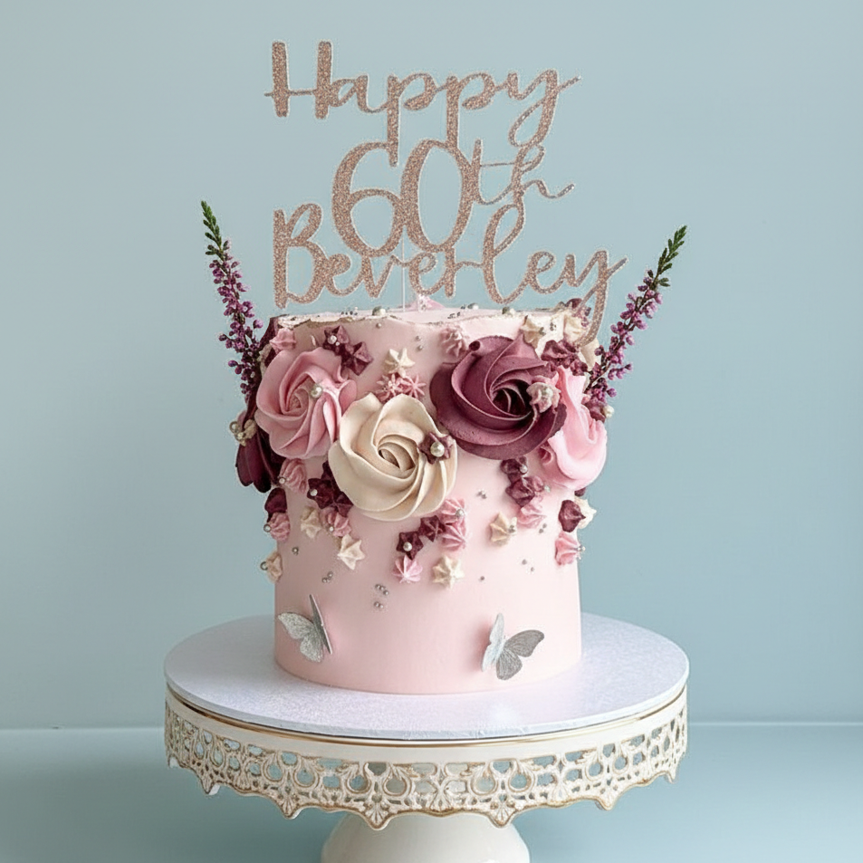 Blush Bloom 60 Cake