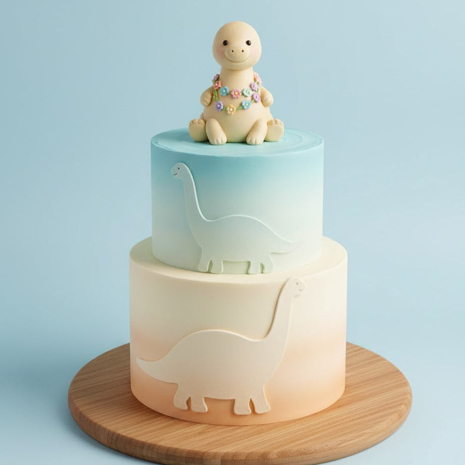 Baby Brontosaurus Cake
