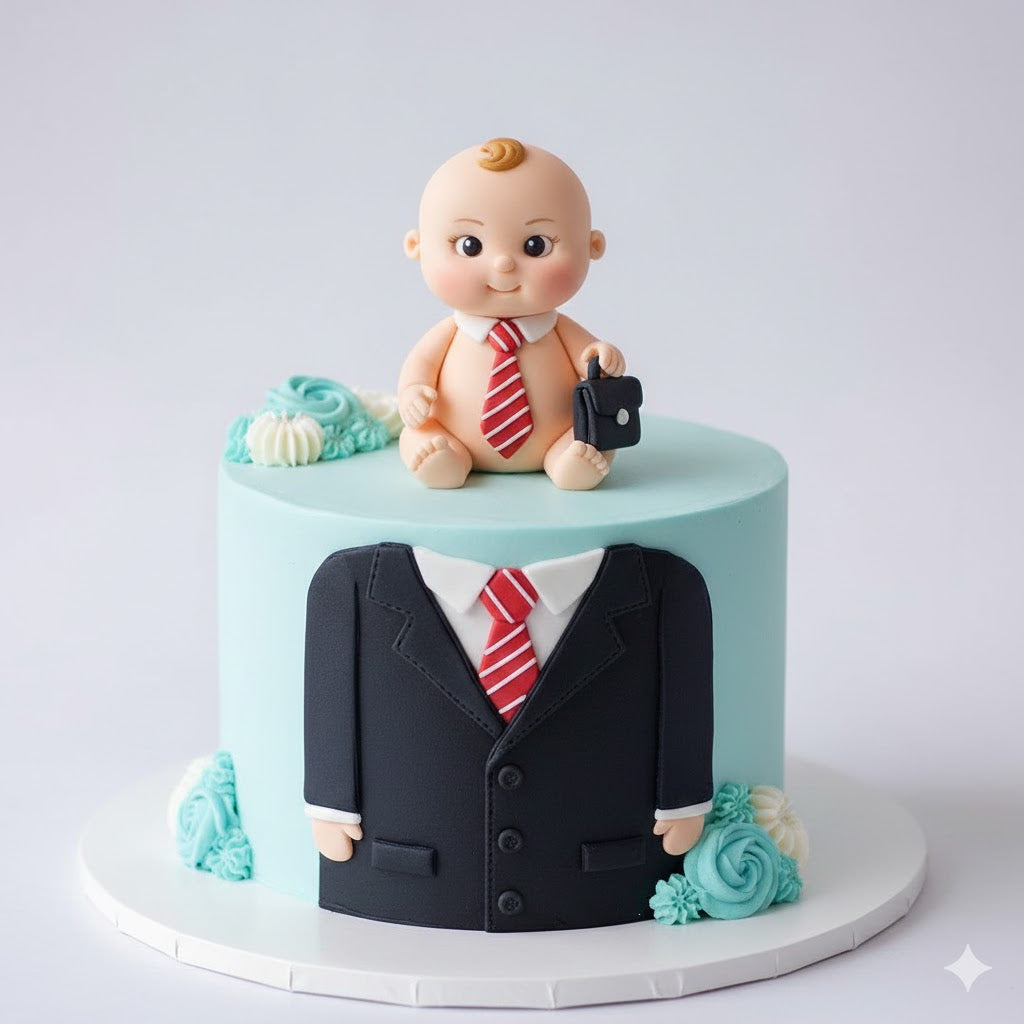 Baby Businessman Cake