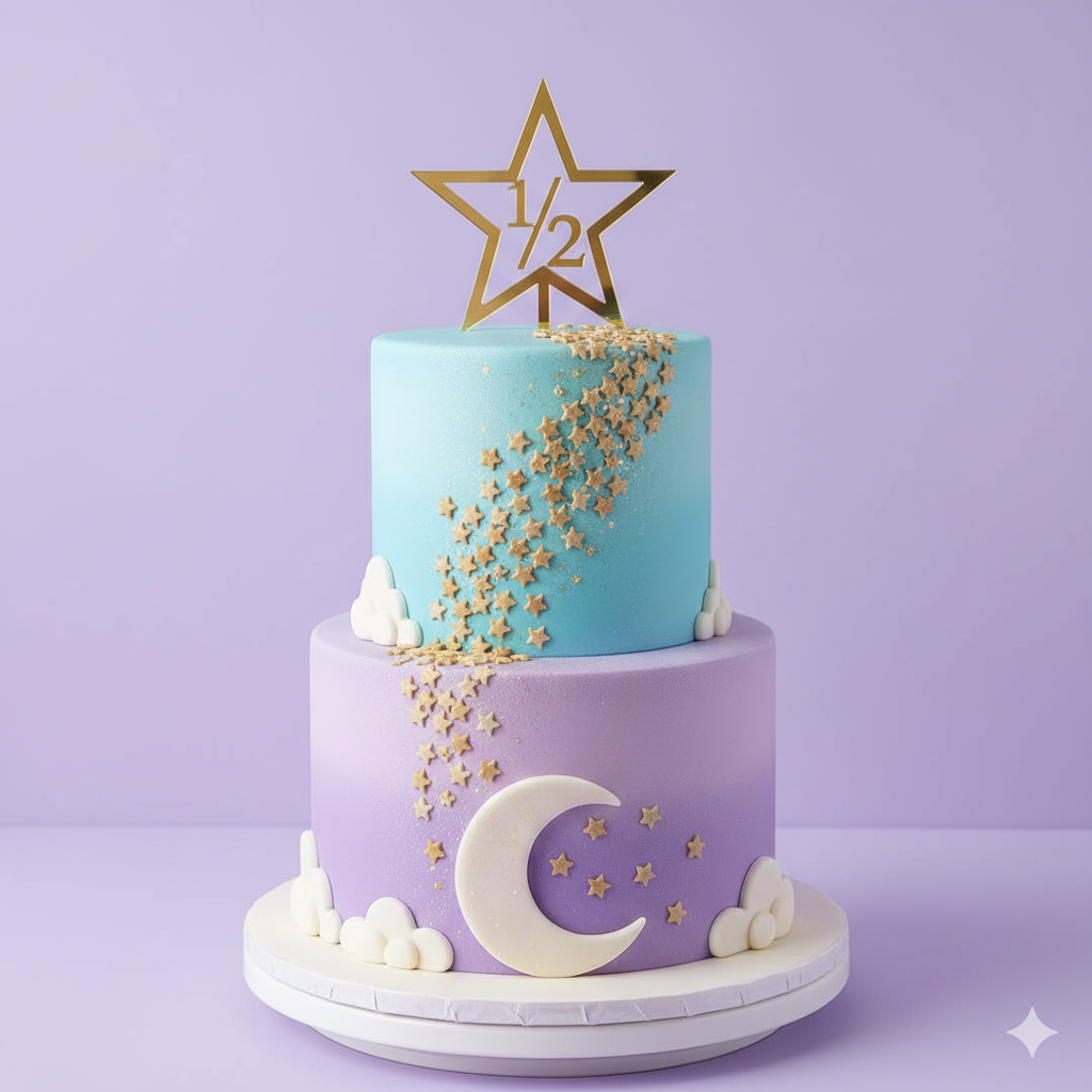 Baby Half Milestone Cake