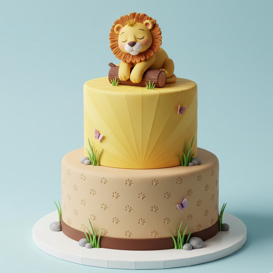 Baby Lion Jungle Cake