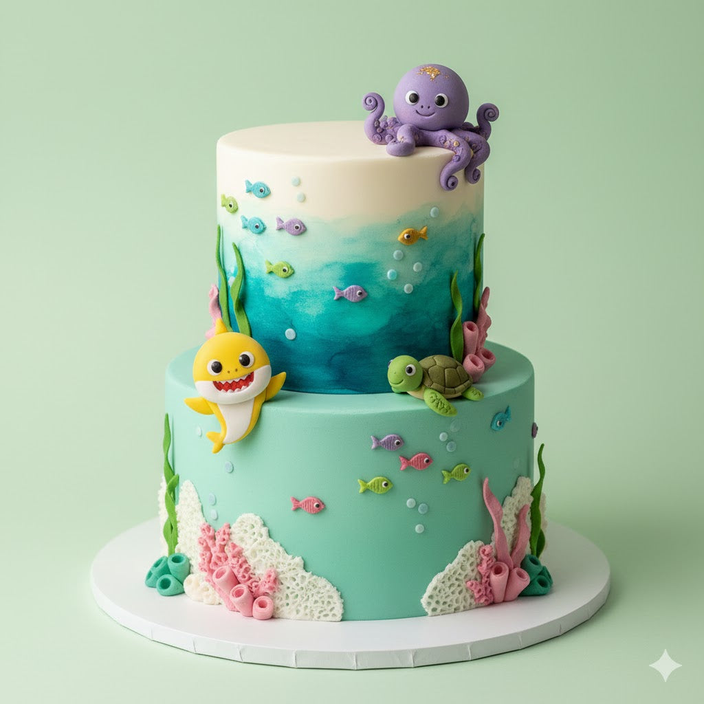 Baby Shark Ocean Friends Cake