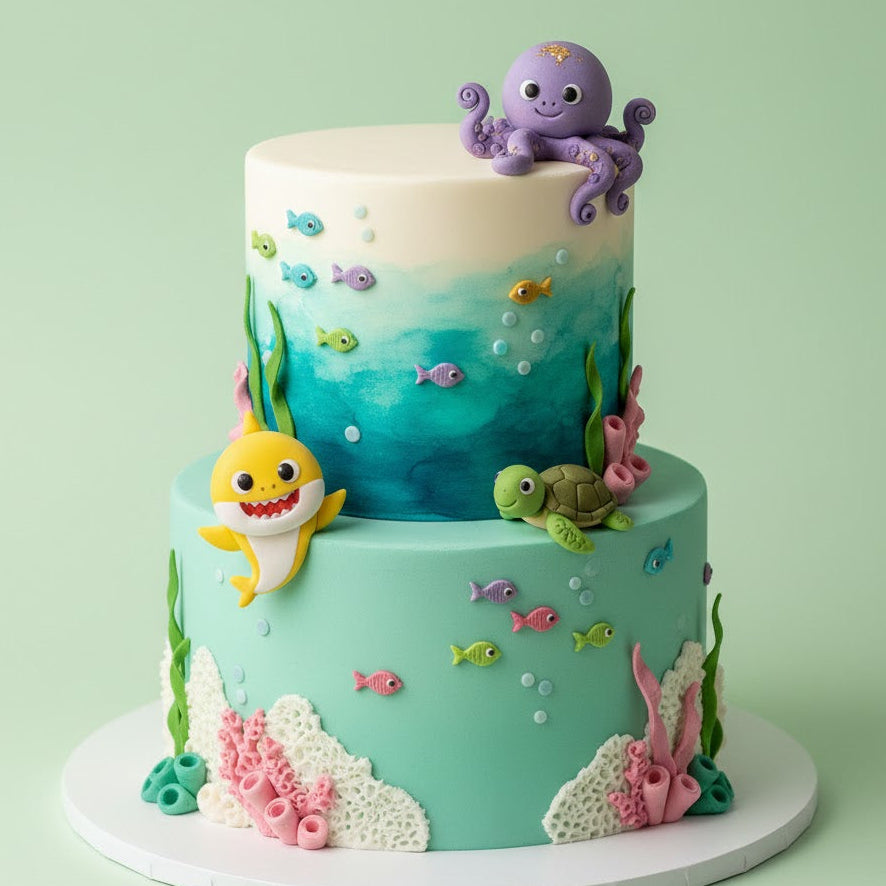 Baby Shark Ocean Friends Cake