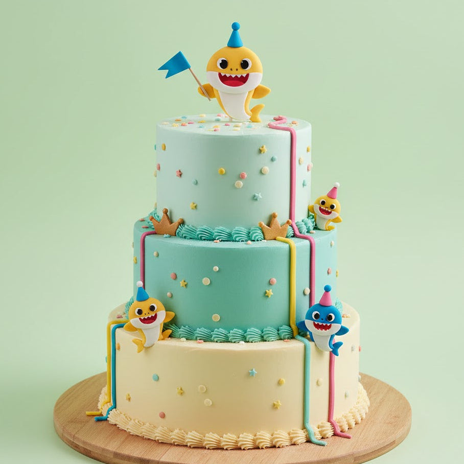 Baby Shark Sea Party Cake