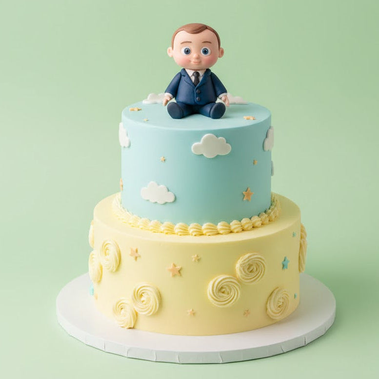 Baby in Blazer Cake