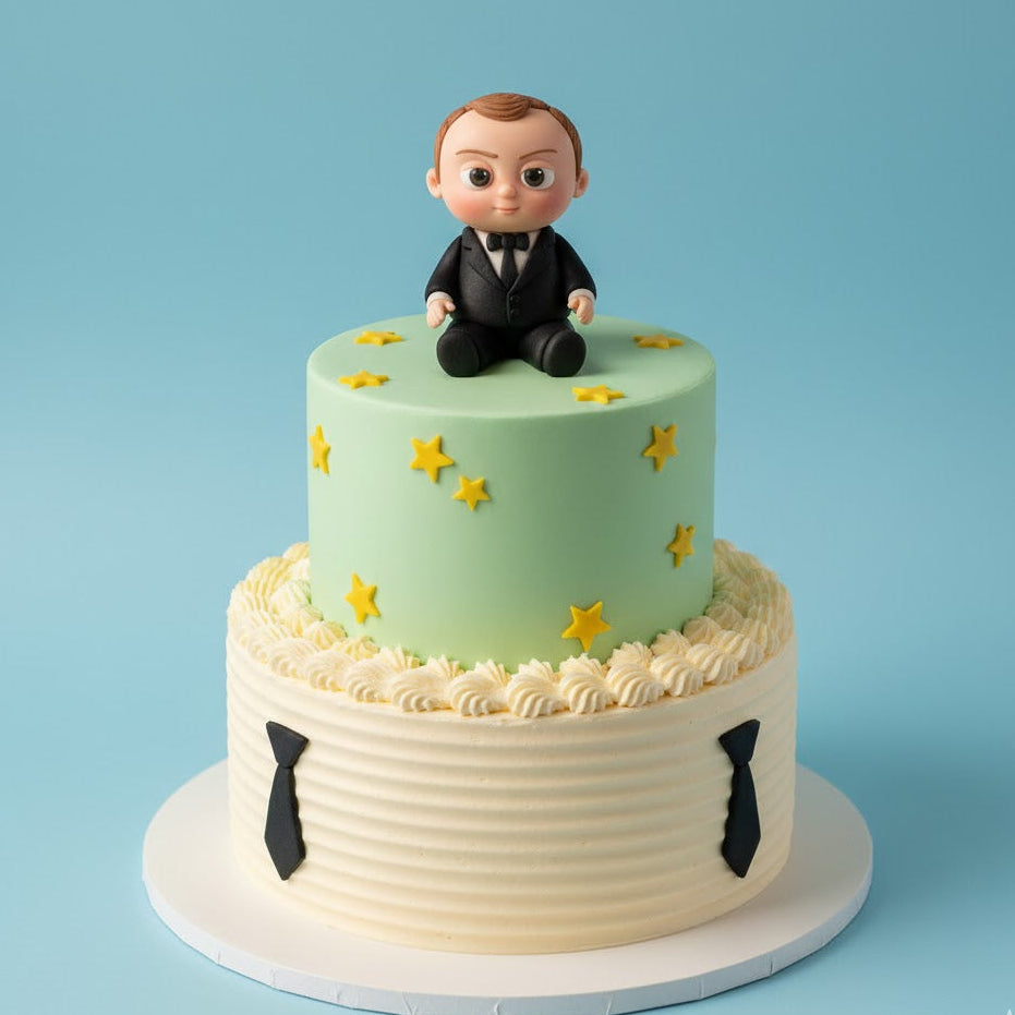 Baby in Suit & Tie Cake