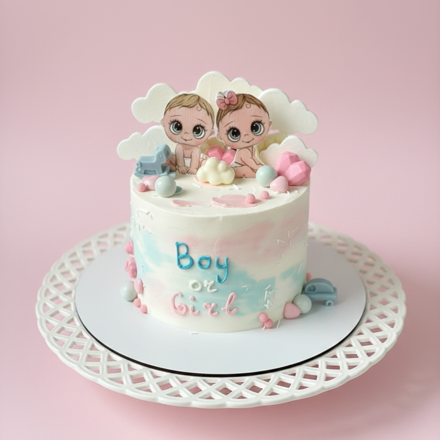 Oh Baby Pastel Charm Cake