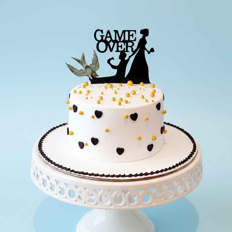 Game Over Groom Cake