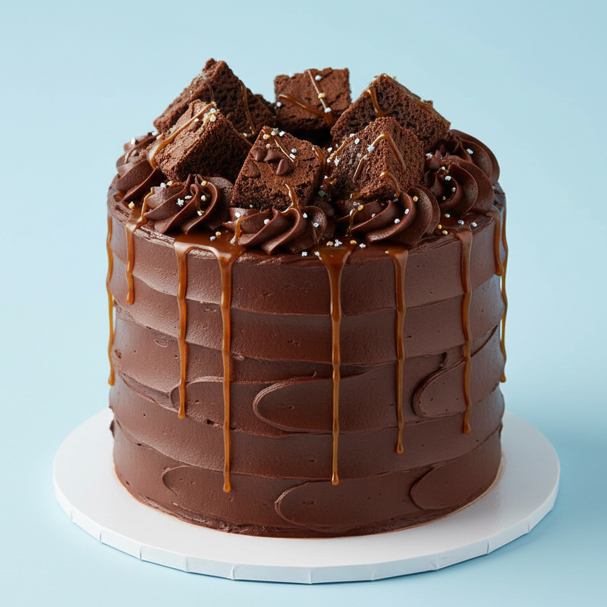 Binge Worthy Brownie Cake